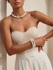 Power Bead Set in Bone