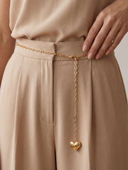 Heart Charm Chain Belt