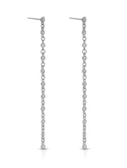 Dainty Linear Crystal Earrings