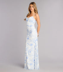 Genevieve Floral Mermaid Formal Dress