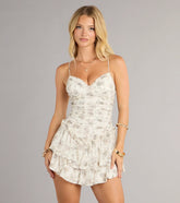 Sunkissed Ruffles Floral Mini Dress
