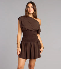 Effortlessly Done One Shoulder Dress