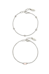 Dainty Bracelet Set with Extender