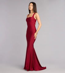 Karen Lace-Up Mermaid Formal Dress