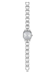 Classic Square Silver Bracelet Watch