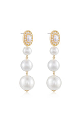 Graduating Pearl Dangle Earrings