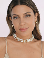 Pearl Row Choker