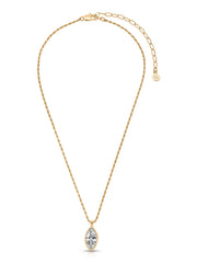 Marquise Crystal Pendant Necklace