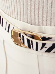 Zebra Print Molten Metal Belt