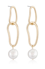 Mara Dangle Pearl Earrings