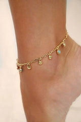 Sea Glass Anklet