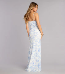 Genevieve Floral Mermaid Formal Dress