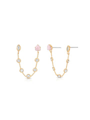 Double Piercing Rose Earrings