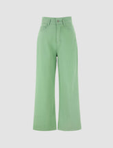 Green Wide Leg Jeans