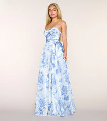 Marielle Floral A-Line Formal Dress