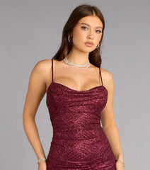 Adelyn Glitter Knit Mermaid Dress