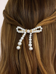 Aurora Pearl Bow Barrette