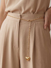 Heart Charm Chain Belt