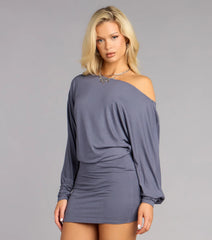 All Yours Off-Shoulder Mini Dress