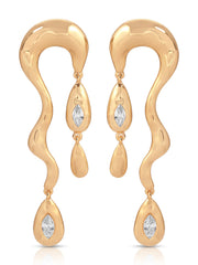 Melting Metal Dangle Earrings
