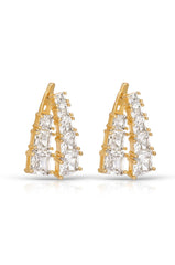 Front and Back Crystal Dangle Earrings