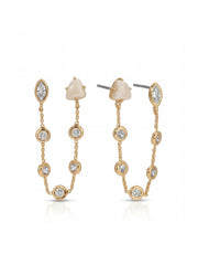 Double Piercing Bone Earrings
