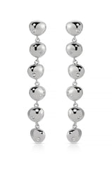 Polished Pebble Linear Dangle Earrings