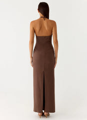 Bloomers Maxi Dress - Brown