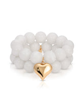Luck and Love Bone Heart Bracelet Set