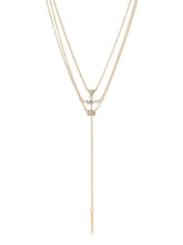 Layered Opal Lariat Necklace Set of 3