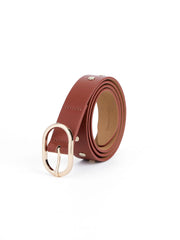 Boyfriend Stud Belt in Cognac