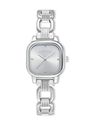 Classic Square Silver Bracelet Watch
