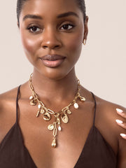 Melting Metal Charm Lariat