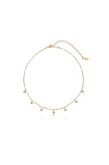 Simplistic Crystal Lariat Necklace Set