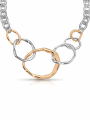 Interlocking Golden Chain Necklace