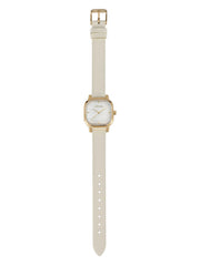 Classic Square Bone Leather Watch