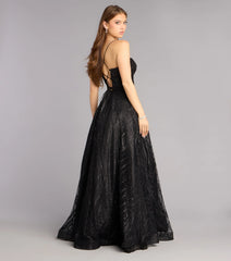 Cathy Glitter A-Line Formal Dress
