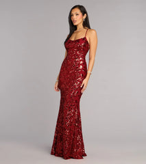 Betty Sequin Strappy Mermaid Formal Dress