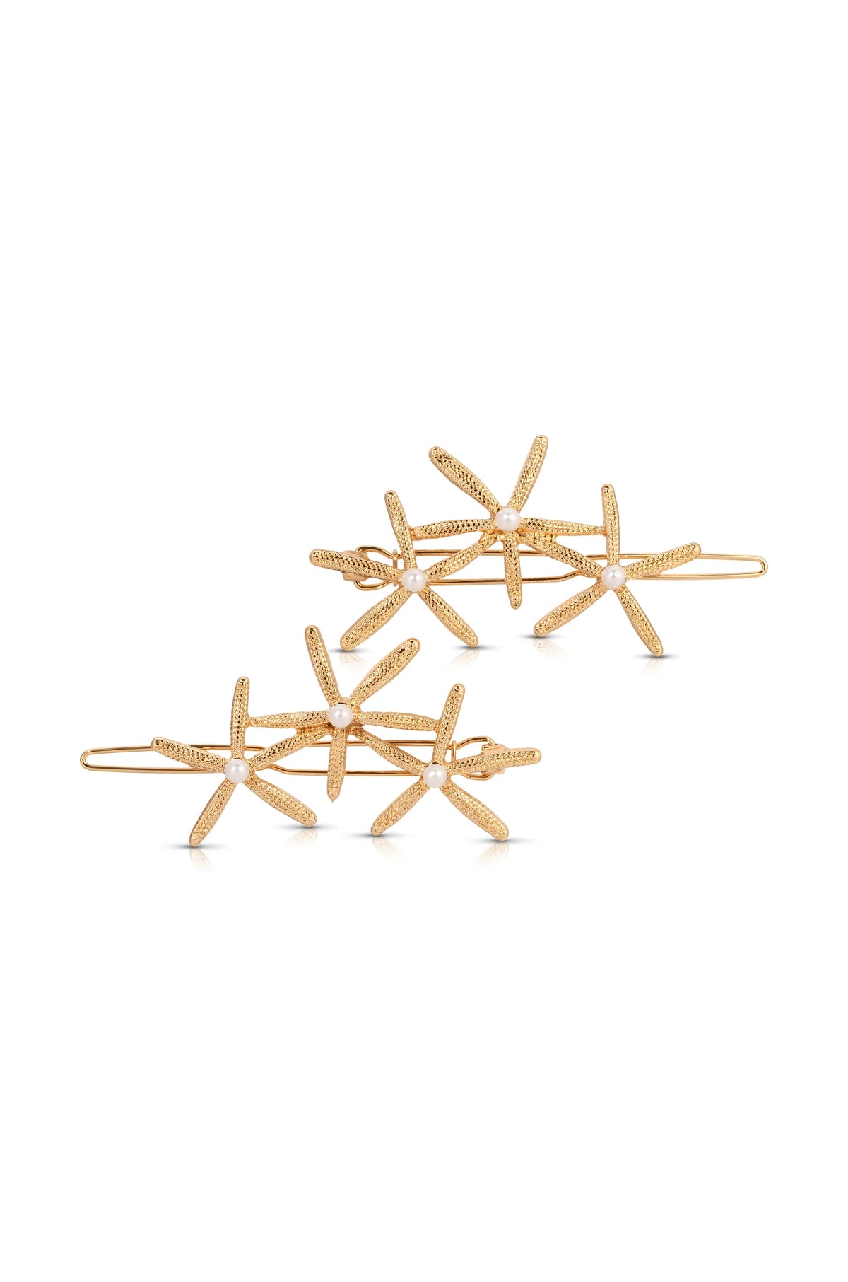 Starfish Cluster Barrette Set
