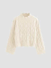 Tractor Textured High Neck Sweater