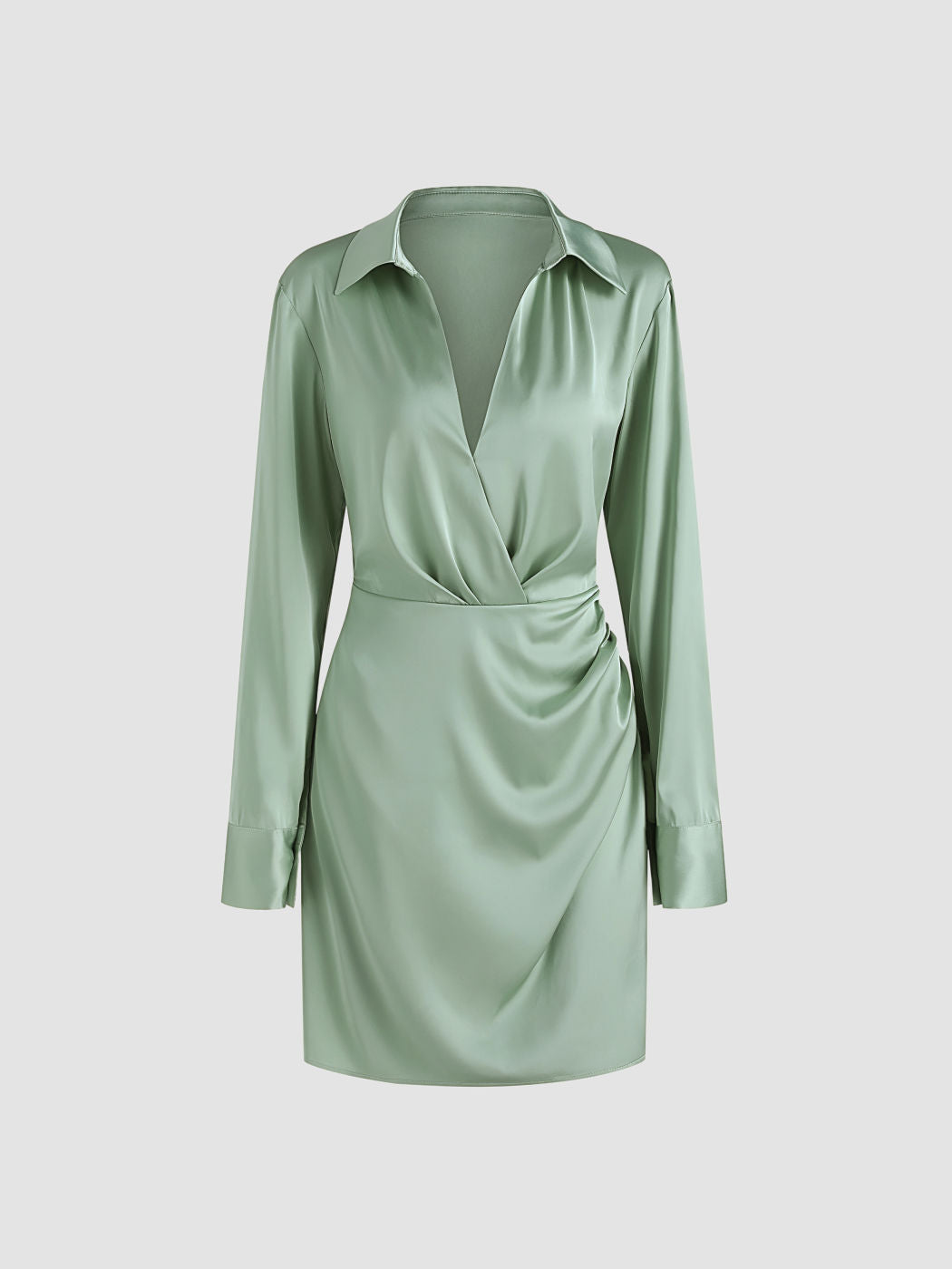 Dirty Martini Long Sleeve Shirt Mini Dress