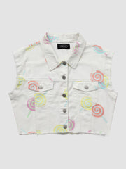 Color Lollipop Sleeveless Vest