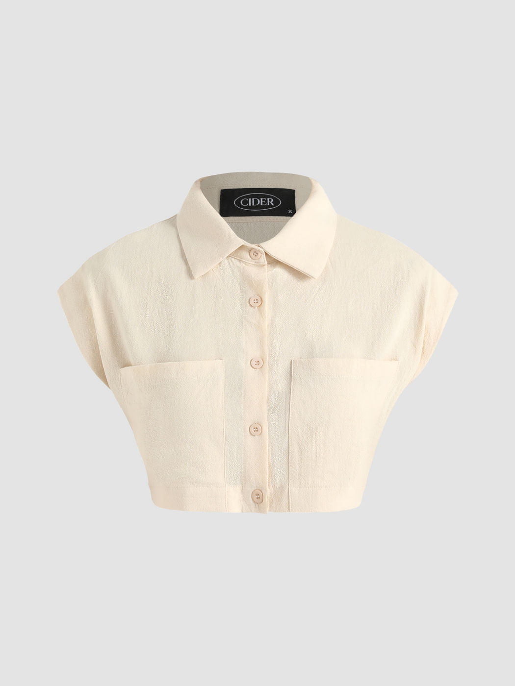 Solid Pocket Crop Top