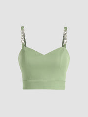 Chain Detail Crop Top