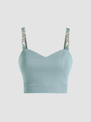 Chain Detail Crop Top