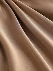 Satin Tie Front Slit Midi Skirt