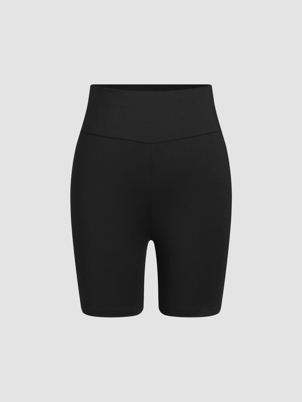 High Waist Knee Length Biker Shorts
