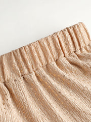 Solid Ruffle Tiered Mini Skirt