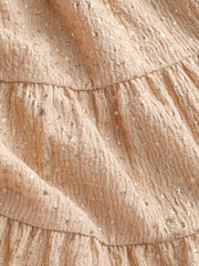 Solid Ruffle Tiered Mini Skirt