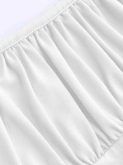 Solid Ruched Cami Crop Top